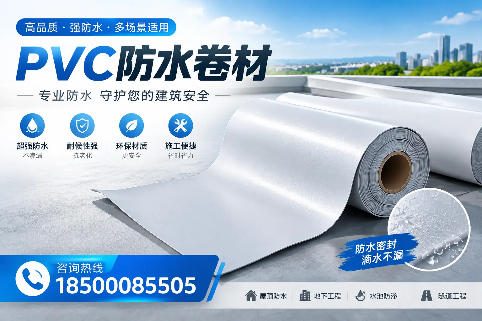 PVC防水卷材的市场竞争分析，和田品牌选择参考